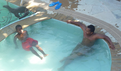 swimming pool at rockhouse manor